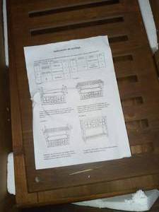 Morgan Natural 2-Door Console Table by Decor Therapy - open box not used