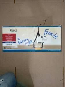 6-12 in. Handblown Wildfire Cylinder Shade with 2-14 in. Fitter and 4-34 in. Width by Westinghouse - open box