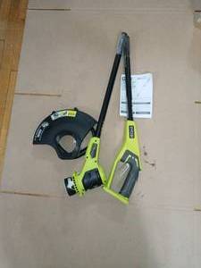 ONE 18-Volt Lithium-Ion Electric Cordless Battery String Trimmer (Tool Only) by RYOBI - open box not used