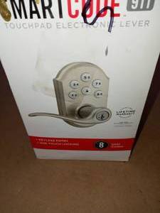 Powerbolt2 Satin Nickel Single Cylinder Electronic Deadbolt Featuring SmartKey Security by Kwikset - open box not used