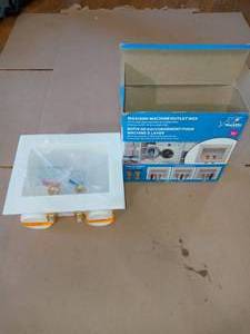 12 in. Push-to-Connect x 34 in. MHT Brass Washing Machine Outlet Box by SharkBite - open box not used
