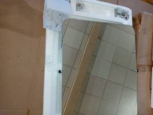 22 in. x 24 in. Frameless Tilt Wall Mirror in Polished Chrome by Delta - open box not used
