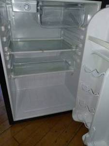 2.6 cu. ft. Mini Fridge in Black, ENERGY STAR by Magic Chef- no packaging scratched