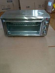 Crisp N Bake 1500 W 8-Slice Stainless Steel Toaster Oven with Fry Basket by BLACKDECKER- no pacakging