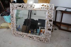 lot 135 image: Ornate Framed Wall Mirror
