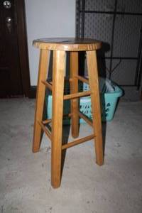 lot 119 image: Wood Bar Stool