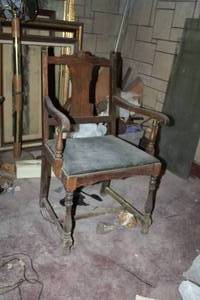 lot 165 image: Wood Living Room Arm Chair