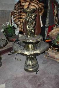 lot 173 image: Angel 3-tier Concrete Fountain
