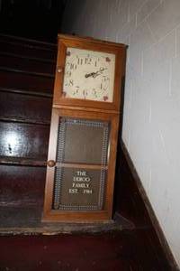 lot 185 image: Wooden Wall Clock