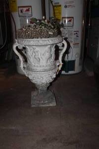 lot 211 image: Dancing Women Dcor Decorative Grey Urn Pot 24