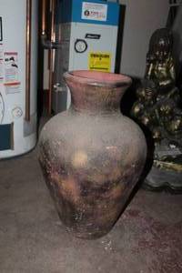 lot 212 image: Decorative BrownBlack Ceramic Vase 24