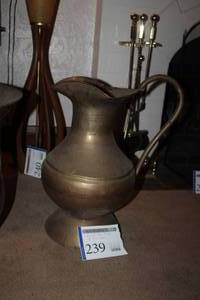 lot 239 image: Decorative Metal Pitcher 22