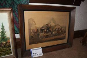 lot 235 image: All Right From a Picture by C.C. Henderson Esq. Wood Framed Wall Art