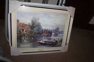 lot 248 image: Horning Ferry by M. Birket Foster Matted & Framed Wall Art