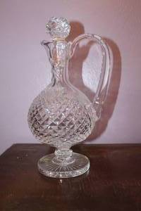 lot 11 image: Waterford Glass Limited Crystal Decanter Pitcher with Topper