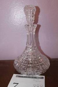 lot 7 image: Crystal Decanter with Topper