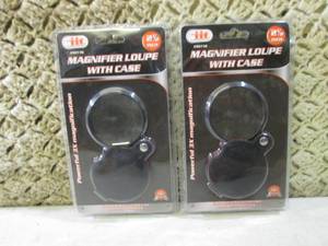 Lot of 2 Magnifier Loupe with Case ...