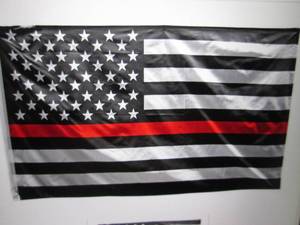 3 ft x 5 ft Red Line American Flag ...