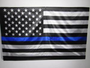 3 ft x 5 ft Blue Line American Flag...