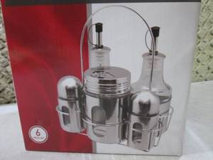 Parini 6pc Stainless Steel Condimen...