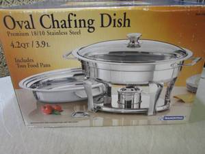 Stainless Steel Oval Chafing Dish  ...