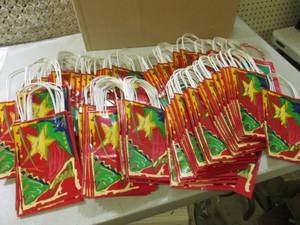Large Lot of Small Chrismas Gift Ba...