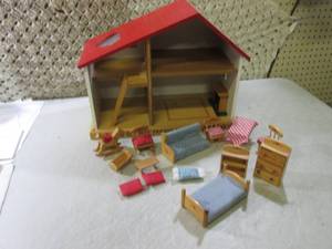 Wood Play House with Assorted Wood ...