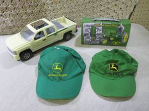 John Deere Toy Truck, 2 Hats and Ti...