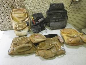 Leather Tool Belt and Assorted Tool...