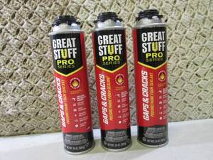 3 Cans Great Stuff Pro Gaps & Crack...