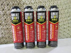 4 Cans Great Stuff Pro Gaps & Crack...