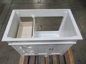 lot 305 image: Foremost Ashburn 36 in. W x 21.75 in. D Vanity Cabinet in White ASWA3621DL