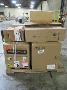 lot 327 image: WHOLESALE MIXED PALLET OF MISCELLANEOUS TOILETS, TANKS AND TOILET ACCESSORIES