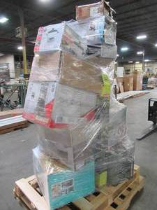 lot 202 image: WHOLESALE MIXED PALLET OF SMALL HOUSEWARES, COOKWARE AND CHRISTMAS TREE
