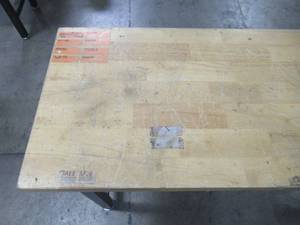 lot 6 image: Gladiator 65 in. W x 38 in. H x 19 in. D Hardwood Top Workbench GAWB66HWGG