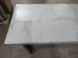 lot 8 image: Husky 72 in. W x 39 in. H x 24 in. L Stainless Steel Workbench