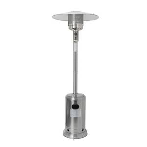 lot 133 image: Hampton Bay Gardensun 48000 BTU Stainless Steel Patio Heater, NCZH-G-SS - Slight dents, untested.