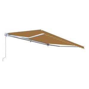 lot 606 image: Aleko 12 ft. Manual Patio Retractable Awning (120 in. Projection). Frame Only - Missing Canopy., AW12X10SAND31-HD.