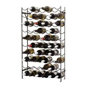 lot 125 image: Oenophilia Alexander 60-Bottle Black Cellar Rack, Black, 010013