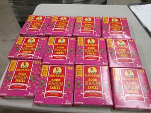 12 Boxes of Sun Maid Sour Raisin Sn...