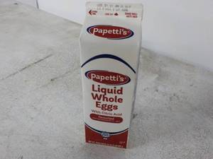 4 - 32 oz Papettis Liquid Whole Egg...