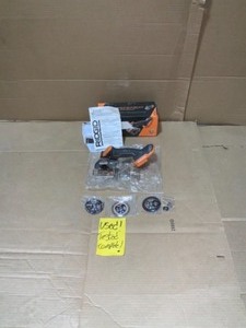 RIDGID 18-VOLT SUBCOMPACT LITHIUM-ION CORDLESS BRUSHLESS 3 IN. MULTI-MATERIAL SAW (TOOL-ONLY) WITH (3) CUTTING WHEELS SEE PICS
