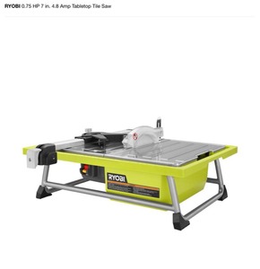(3 Assorted) RYOBI 0.75 HP 7 in. 4.8 Amp Tabletop Tile Saw SEE PIC
