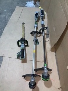 ASSORTED EGO OUTDOOR POWER TOOLS. SEE PICS