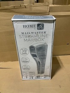 Mail Master Streamline Black OverPost Mounted Plastic Mailbox. SEE PICS