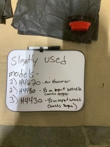 ASSORTED HUSKY TOOLS. Vibration Damped Medium Stroke Air Hammer,800 ft.lbs. 12 in. Impact Wrench & 12 in. 300 ft. lbs. Impact Wrench. SEE PICS