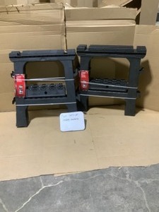 (SET OF 2) HUSKY 28 in. Folding Sawhorse (2-Pack) SEE PICS