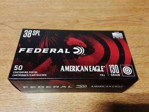 Federal 38 Special 130 Grain FMJ Brass Case 50 Rounds