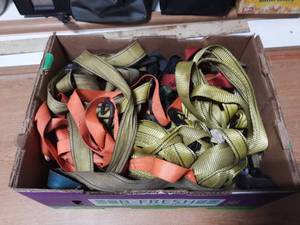 Large Box Of Assorted Ratchet Straps