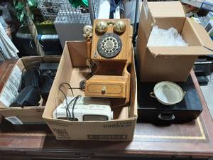 Keurig Cup Organizer, Norkaki Tea Cups (8), 2-Old Phones &1-Set Of Surround Sound Speakers